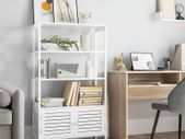 Bathroom cabinet with 3 open compartments