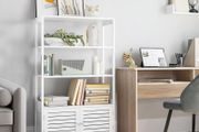 Bathroom cabinet with 3 open compartments