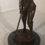 Golfer - Bronze, Marble Image 2