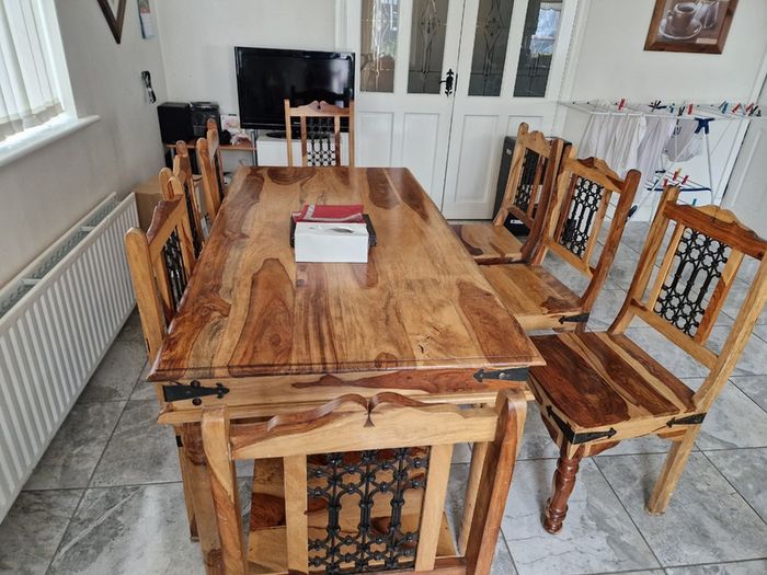 Dinning Table and 8 Chairs