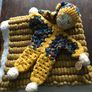 Pom Pom Hand Made Baby Blanket Image 8