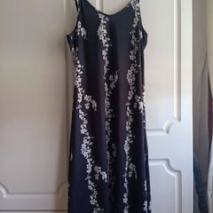 Black and White Camisole Style Sun Dress