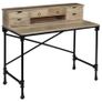Writing Desk Solid Mango Wood and Steel 110x50x96 cm Image 9