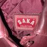 Vintage Burgundy Genuine Leather Coat - Size 46 Image 3
