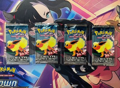 Pokemon EX Delta Species Empty Opened Vintage Booster Pack