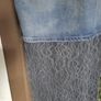 zara denim and lace dress Image 3