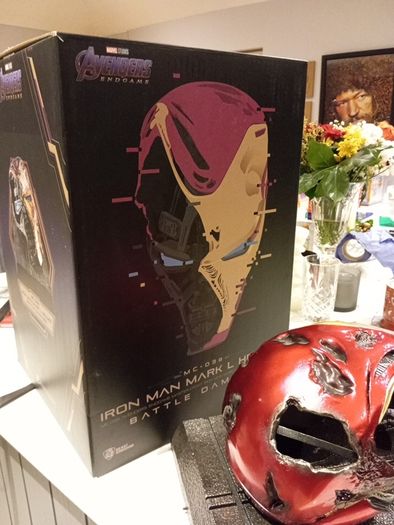Beast Kingdom Ironman battle damaged display