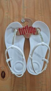 Fitflops white diamante UK 5