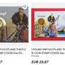 SCOTLAND 1989 1 Pound Coin & 24p Scottish Stamp Scots Bagpiper 1990 Cover FDC Image 5