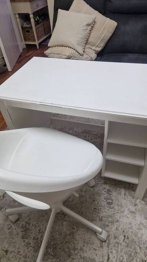 desk and chair