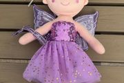 Sweety Toys plush purple fairy rag doll EUC