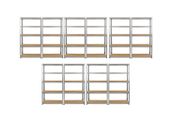 10 Bays Of 180 x 90 x 40cm Shelving Racking Units 5 Tier