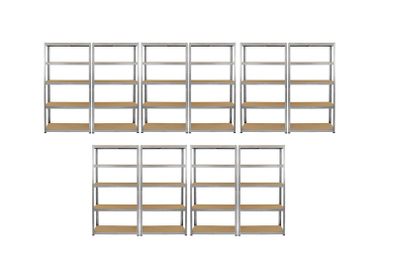 10 Bays Of 180 x 90 x 40cm Shelving Racking Units 5 Tier