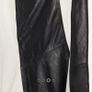 Topshop Premium genuine leather skirt in monochrome black and white. Image 3