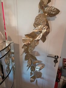 Gold christmas garland