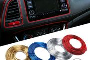 Universal Car Moulding Decoration Flexible Strips 5M Interior Auto Mouldings Car Cover Trim Dashboard Door Edgein Car-styling