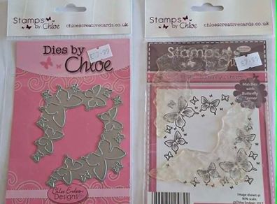 Butterfly Corners, Stamp and Die Set
