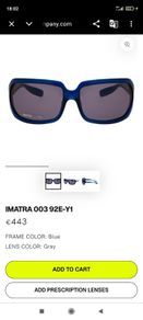 Designer unisex Italian sunglasses