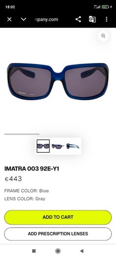 Designer unisex Italian sunglasses