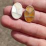 Vintage Mother of Pearl Sterling Silver Earrings Image 3