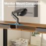 Standing Desk with Fabric Drawers,100x60cm, Walnut Image 6
