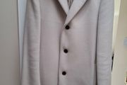 Reiss Gable Gents/Men's Wool Blend Ivory Overcoat