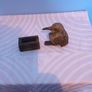 Vintage  wooden figural Match  Holder in the  shape of a  kingfisher bird Image 3