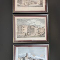 James Malton Dublin Prints 1790s Lying-In Hospital - Custom House - new GPO Set