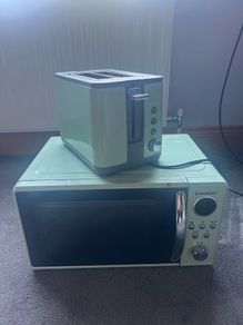Microwave and toaster