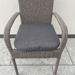 6 Rattan Garden/ Patio Chairs With Cushions