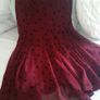 Wine & Black Polka Dot Dress - Size 8 Image 3
