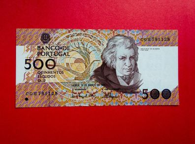 Portugal.  500   Escudos  1993    Pick 180   ( uncirculated )