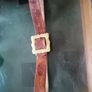 men's. Real. leather. belt.   Size. Med Image 5