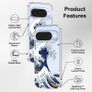 Pixel 10 Case/Pixel 10 Pro Case, Shockproof Military-Grade Protection 6.6ft Drop Tested, Clear Phone Case for Pixel 10/10 Pro, Great Wave Design Image 2