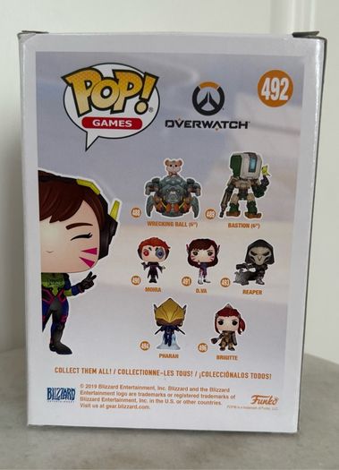 Funko Overwatch POP! Games  D.VA Vinyl Figure #492 Funko Insider Club