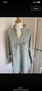 Sage cotton top size 18 - made in Italy