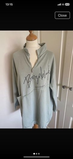 Sage cotton top size 18 - made in Italy