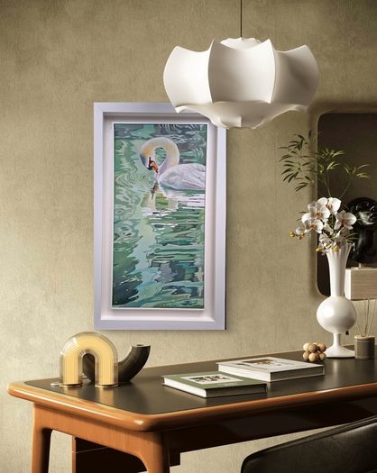 Echos of the Swan - oil painting