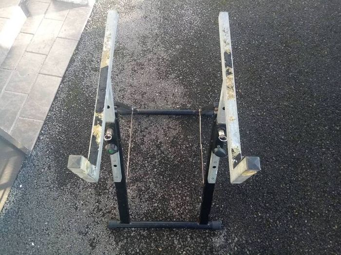 Robust Steel A-Frame Equipment Stand for Mixer, DJ Flight Cases or Keyboard