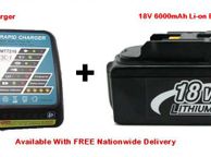 main image for ad Charger &amp; 6000mAh Battery Bundle for Makita Range of Tools