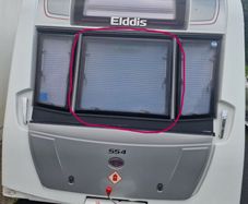 Elddis Caravan Window (with minor damage)