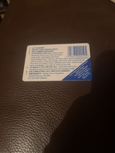 1990's Christmas theme telecom eireann call cards x 3