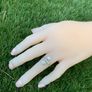 Antique Art Deco Two Stone Diamond "Toi et Moi' Ring - 18ct White Gold Image 9