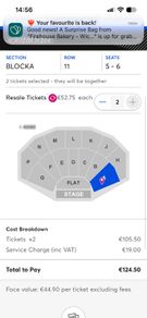 2 tickets Kevin Bridges Sun 8 Nov