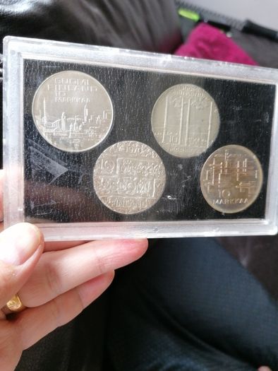 UNC 1967-71 Finland Silver 10 Markkaa Coins