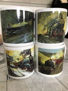 Vintage Royal Mail Famous Trains Mugs