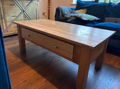 Solid wood coffee table
