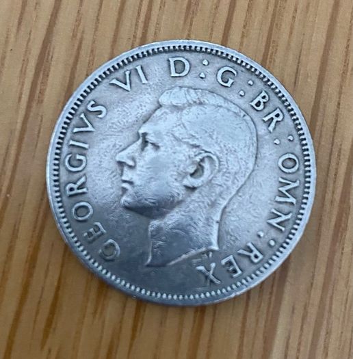 1948 King George VI Florin Two Shilling Coin