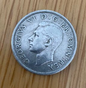 1948 King George VI Florin Two Shilling Coin
