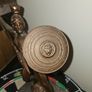Sculpture W/Spear & Shield Leonidas vintage Image 3